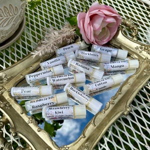 All natural Shea Butter lip balm smooth creamy healing chapstick