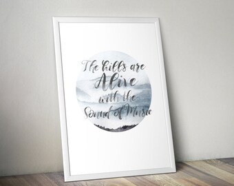 The Hills Are Alive Etsy