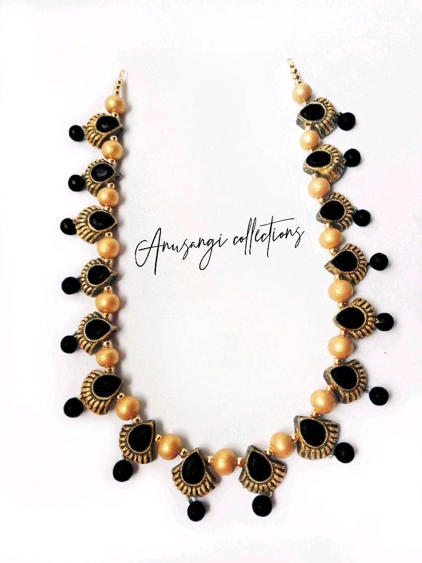 Terracotta Jewelry. Terracotta. Chokar. Clay Jewelry. Handmade Etsy