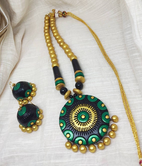Terracotta Jewellery Set for Women Indian Jewelry Gift for Her