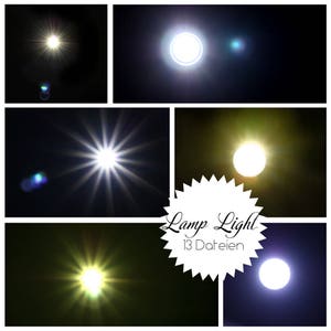 May include: A collection of 13 images showcasing different types of lamp light effects. The images feature various colours and intensities of light, creating a range of visual effects.