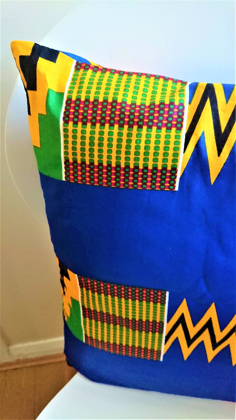 Kente Tribe // African Fabric Hand Made Cushion Covers // African Home