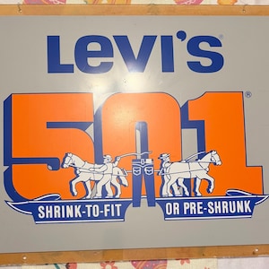 Vintage Levi Sign - Etsy
