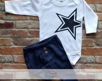 Dallas Cowboys Girls Dress Outfit Long Sleeve w//pants Ruffles Christmas Gift!!