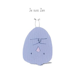 Carte Postale Oiseau Yoga Zen Humour