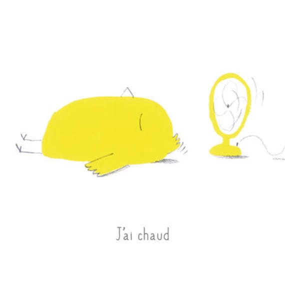 Carte Postale Oiseau Humour Chaleur Ventilateur Ete Canicule Etsy France