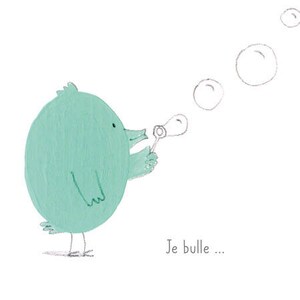 Carte Postale Oiseau Humour Bulles