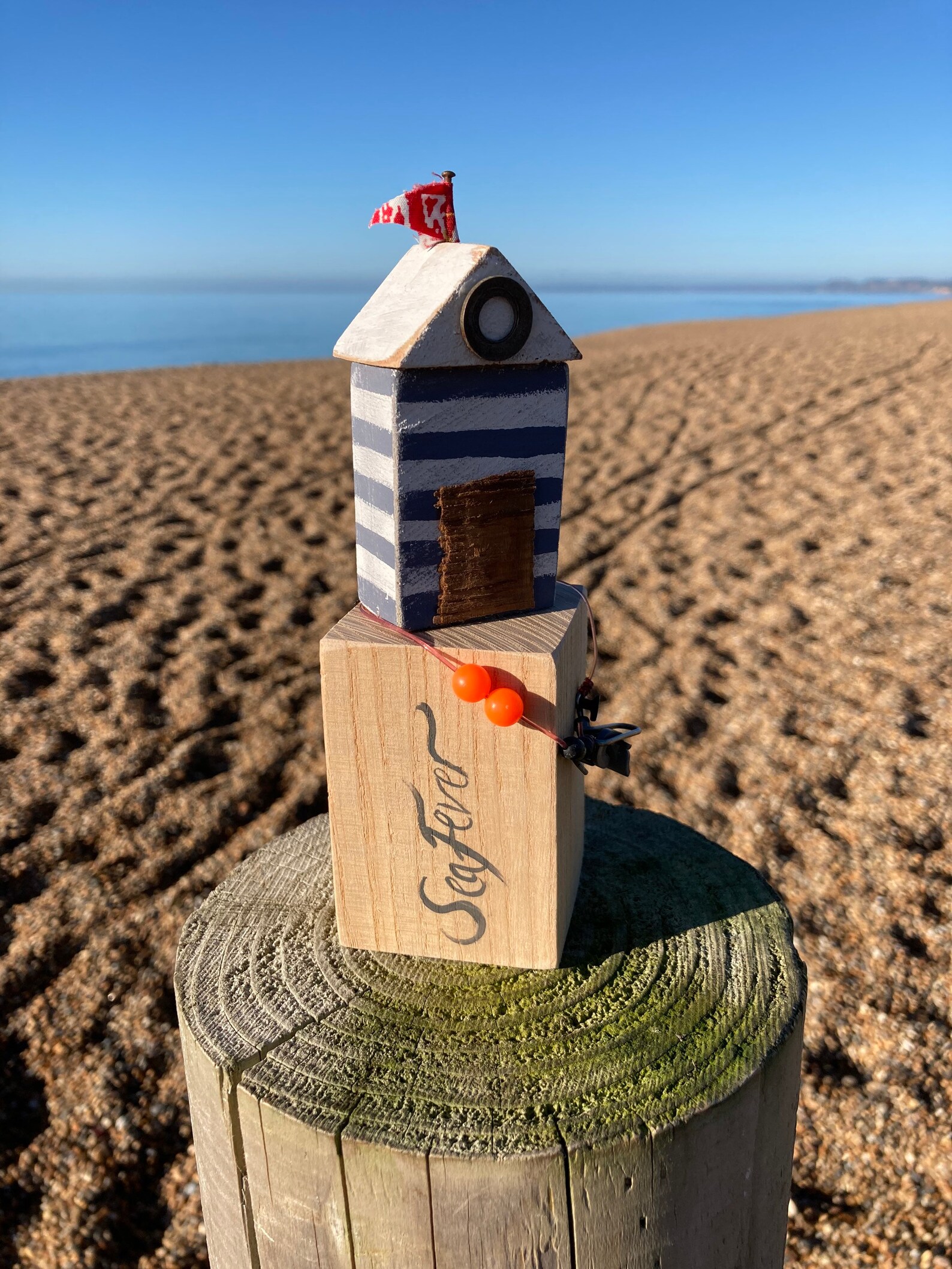 Beach Hut Reclaimed Wooden Beach Hutdriftwood Art Coastal - Etsy