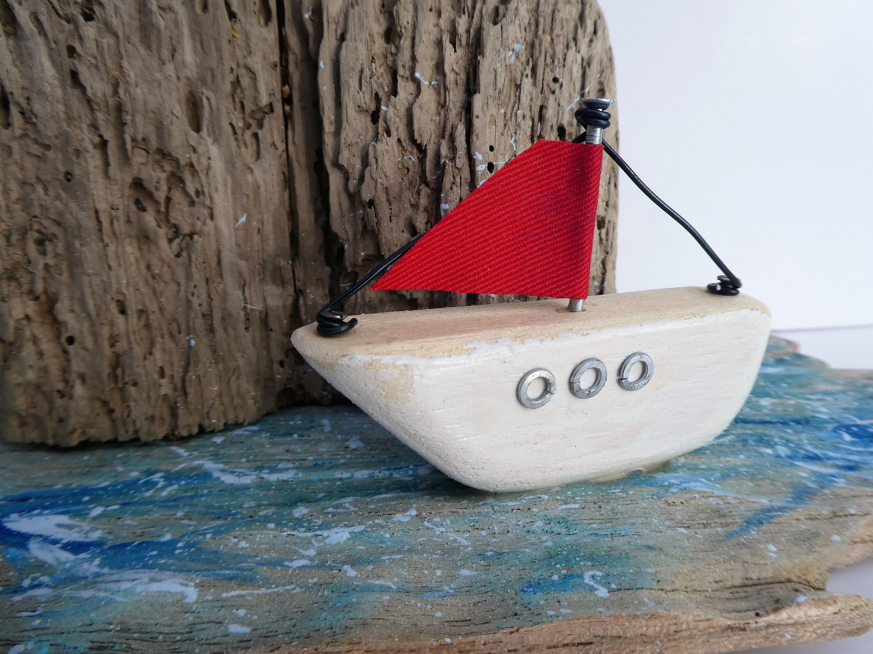 Sailing Boat Decor Wooden Boat Art Nautical Eco Gift Etsy