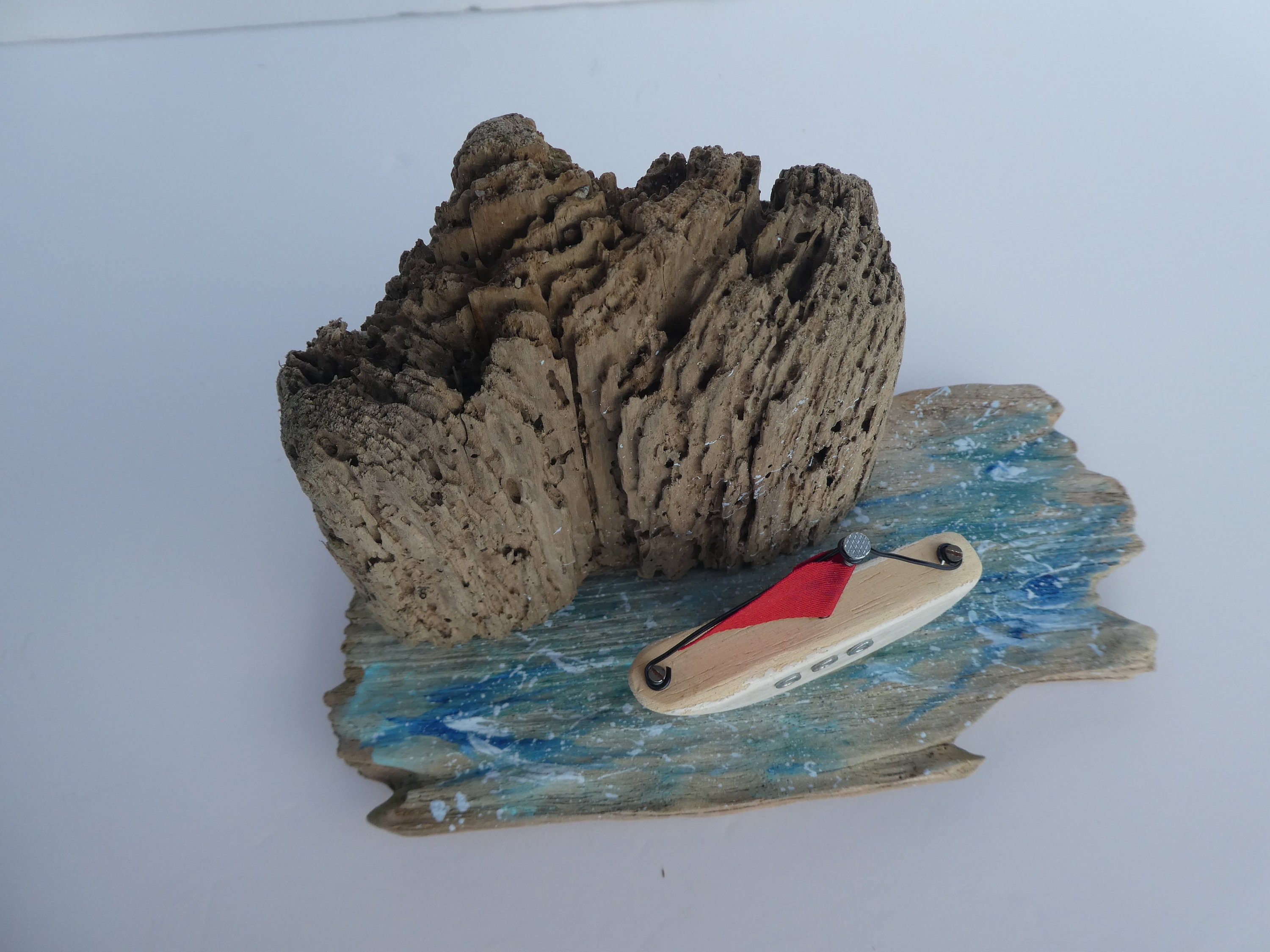 Sailing Boat Decor Wooden Boat Art Nautical Eco Gift Etsy