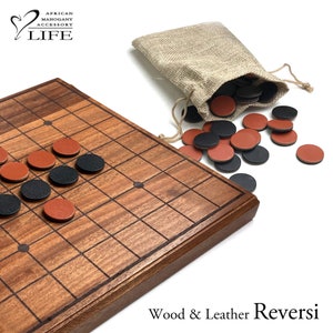 Wood & Leather Reversi