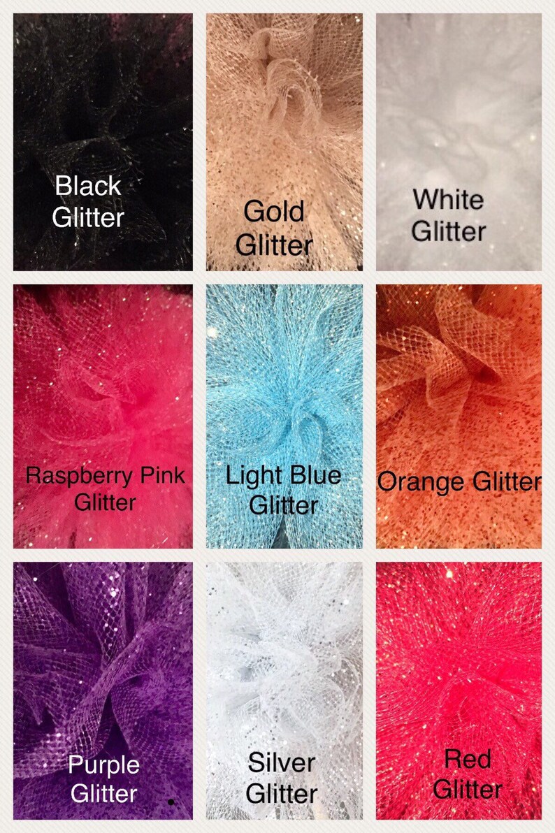 Glitter Tulle Pom poms on a stick Etsy