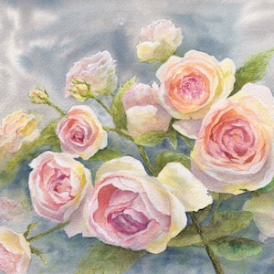 Eden Climbing Roses LIMITED EDITION hand signed Print