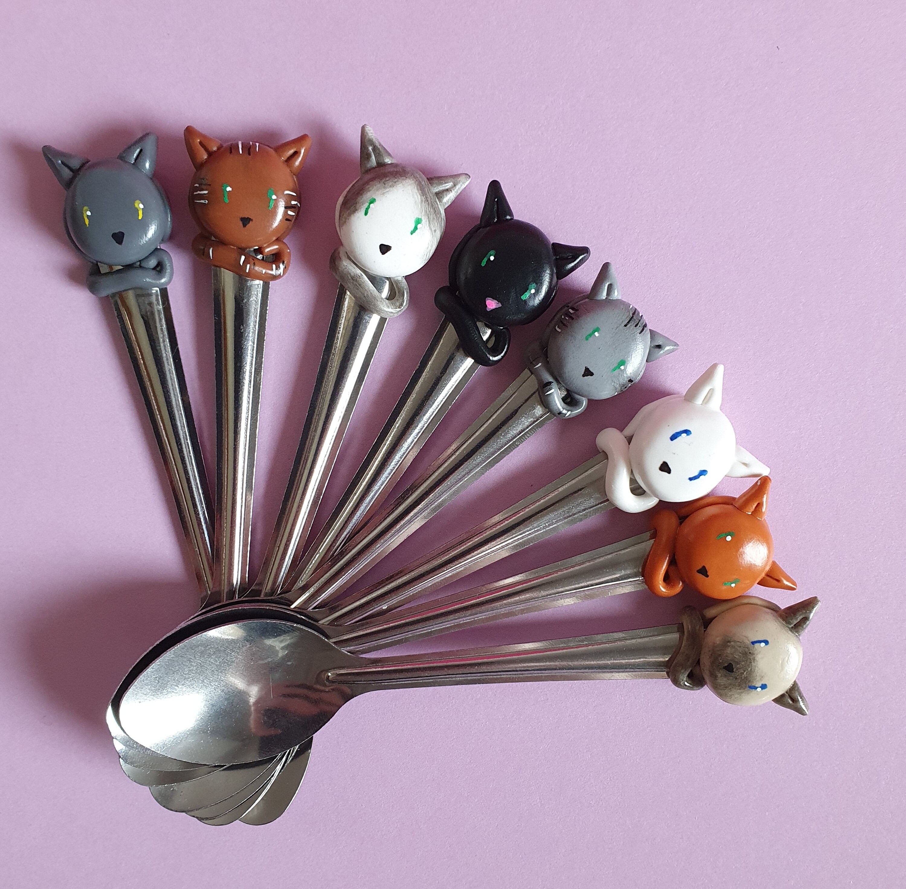 Cuillères Chats | Modèle Au Choix
