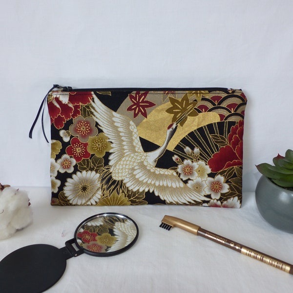 Pochette en tissu japonais, pièce unique