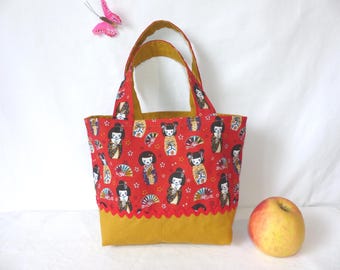 Japanese fabric children&#39;s bag, children&#39;s handbag