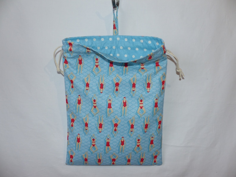 Bolsa de piscina forrada, bolsa impermeable para bañador mojado, bolsa de pañales lavable imagen 7