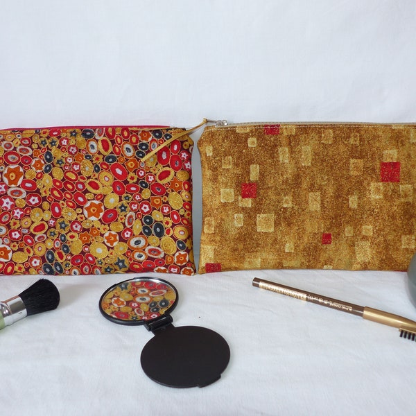 Pochette en tissu Klimt, trousse multifonction