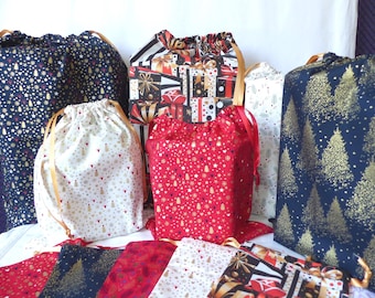Pochette emballage cadeaux réutilisable 6 tailles