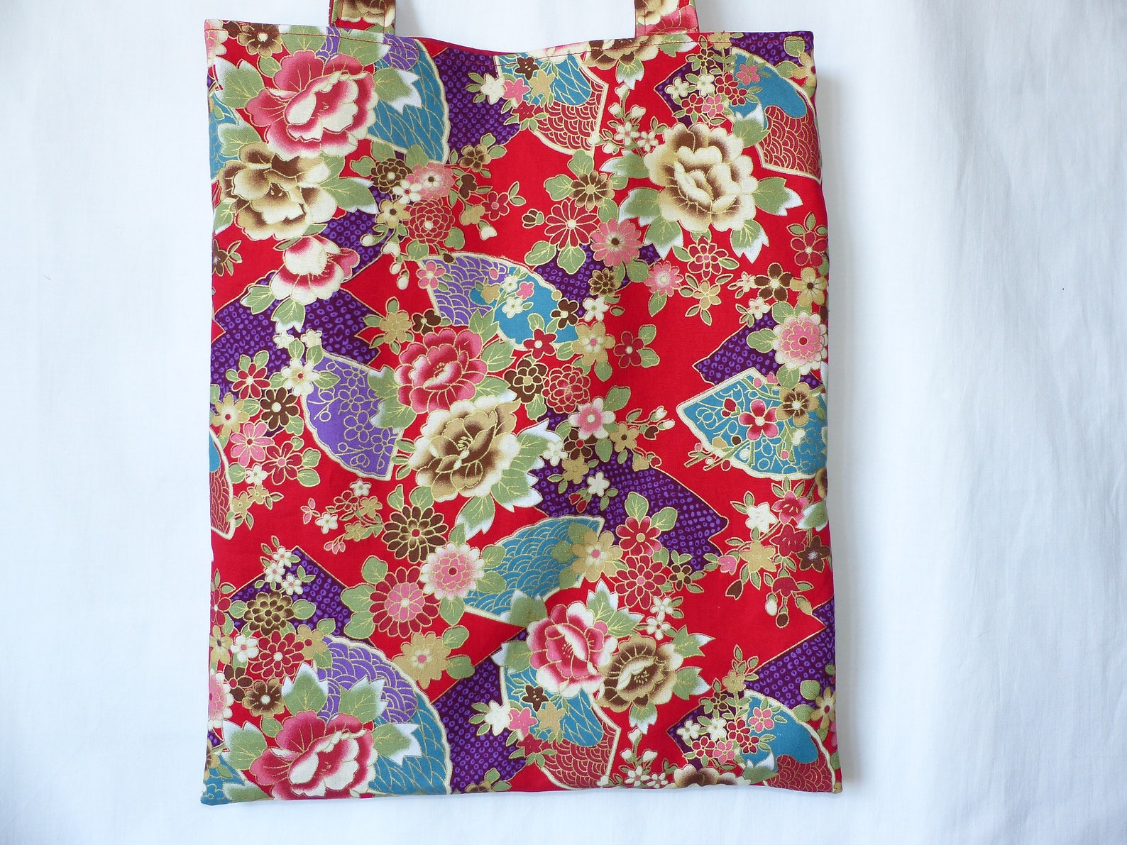 Japanese fabric bag japanese fabric lined tote bag Etsy