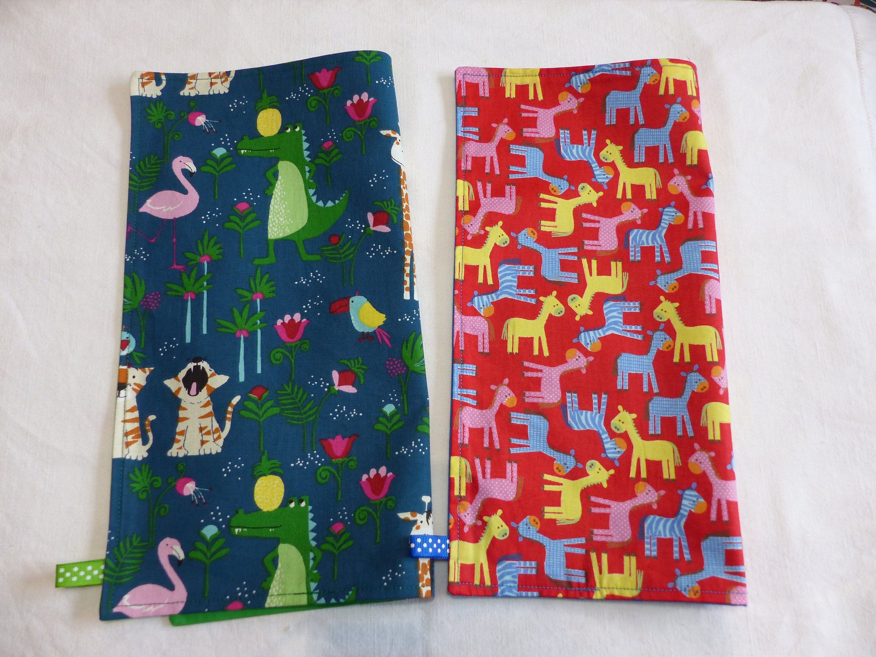 Serviette de Table Enfant, Serviette Cantine, Imprimé Animaux