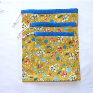Zero waste washable bulk bags 3 sizes, vegetable bags, grocery bag