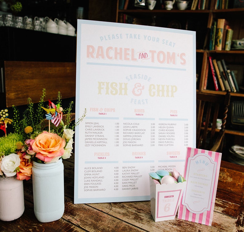 Seaside Table Plan