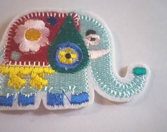 Applique patch thermocollant éléphant