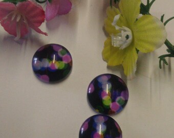 4 cabochons of 14 mm