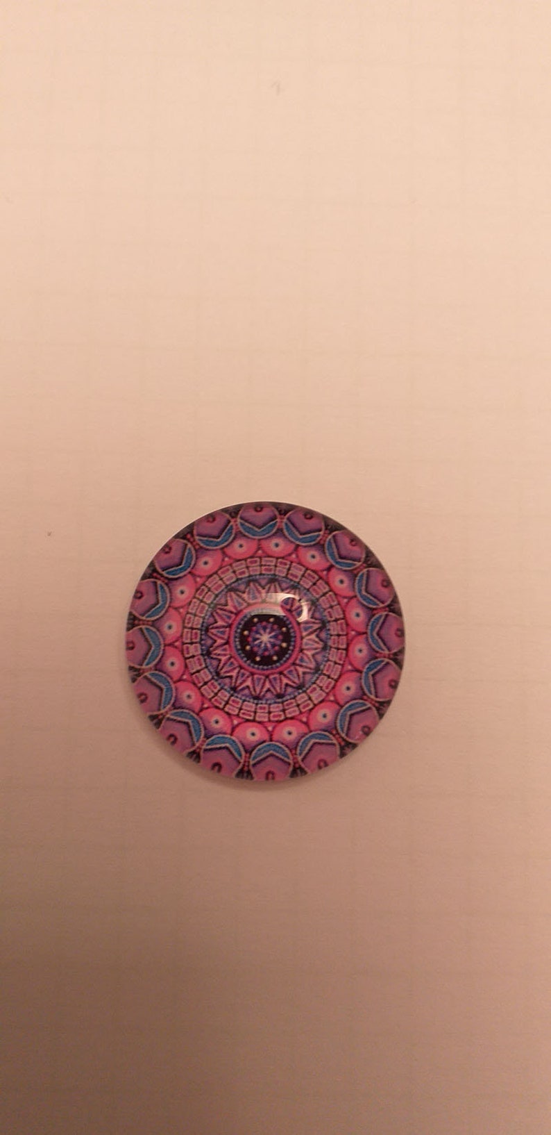 25 mm purple cabochon