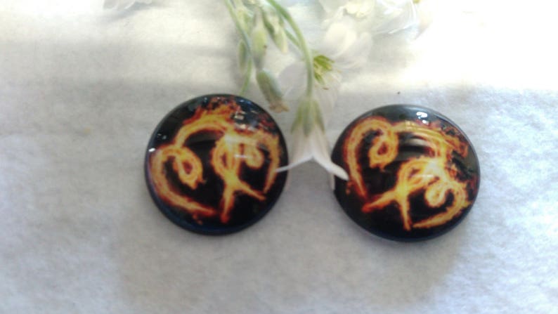 Cabochon heart 25 mm