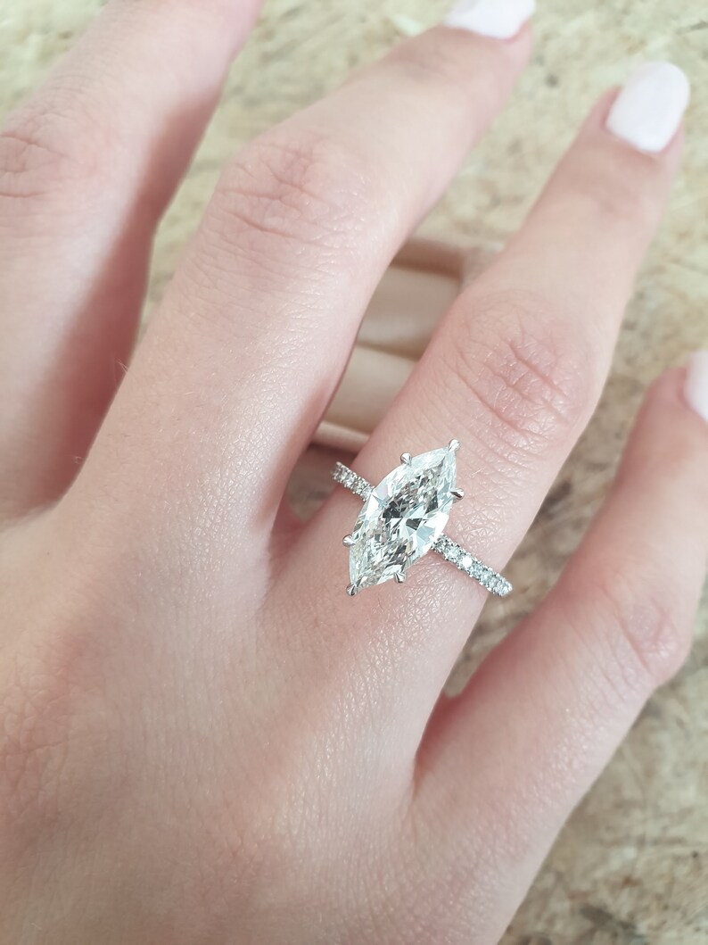 Down payment Diamond Engagement Ring 2 Carat marquise Etsy