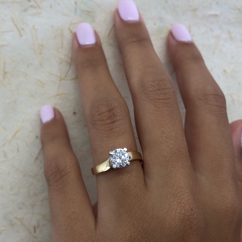 simple 0.5 carat solitaire cz engagement ring simple 0.5 carat solitaire cz engagement ring