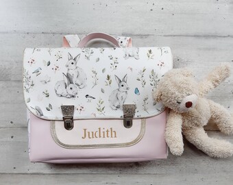 cartable/cartable maternelle/cartable enfant/cartable tissu/personnalisable/cadeau anniversaire/cartable fille