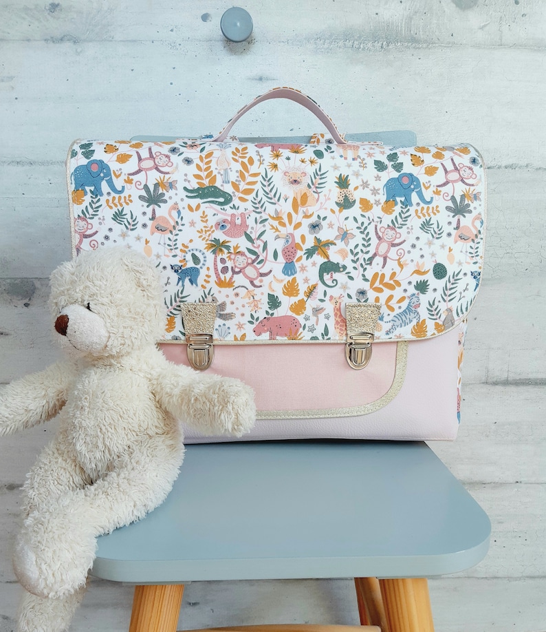 cartable/cartable maternelle/cartable enfant/cartable tissu/personnalisable/cadeau anniversaire/cartable fille/cartable garçon Sans prénom