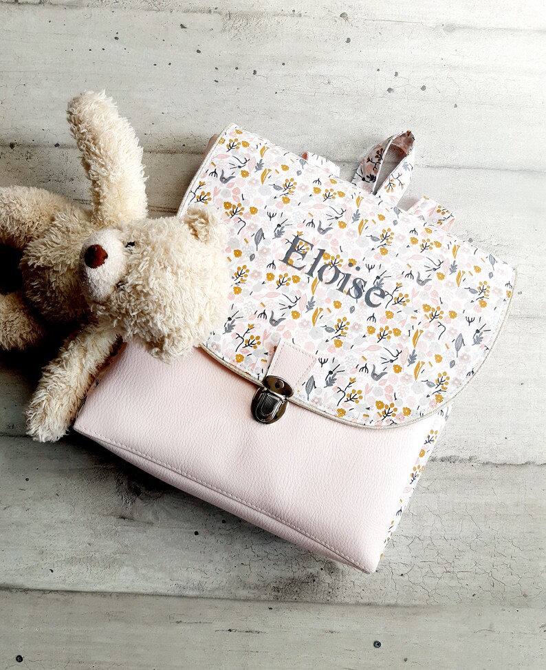 cartable/cartable maternelle/cartable enfant/cartable tissu/personnalisable/cadeau anniversaire/cartable fille/cartable garçon image 10