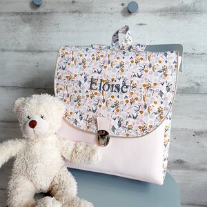 cartable/cartable maternelle/cartable enfant/cartable tissu/personnalisable/cadeau anniversaire/cartable fille/cartable garçon PM 25x24x6 cm