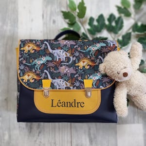 cartable/cartable maternelle/cartable enfant/cartable tissu/personnalisable/cadeau anniversaire/cartable garçon/sac à dos maternelle