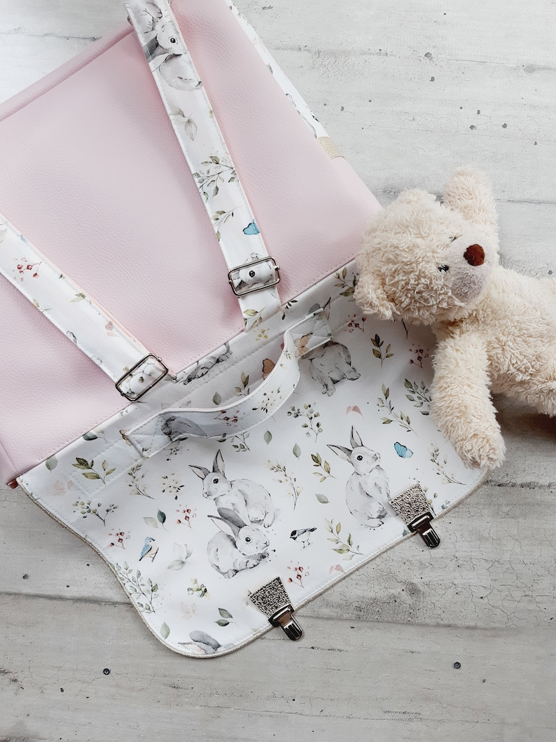 cartable/cartable maternelle/cartable enfant/cartable tissu/personnalisable/cadeau anniversaire/cartable fille immagine 5