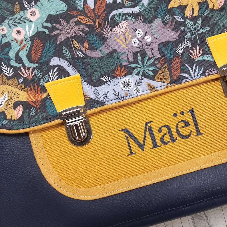 cartable/cartable maternelle/cartable enfant/cartable tissu/personnalisable/cadeau anniversaire/cartable garçon/sac à dos maternelle image 4