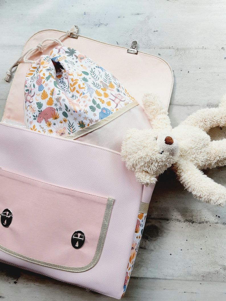 cartable/cartable maternelle/cartable enfant/cartable tissu/personnalisable/cadeau anniversaire/cartable fille/cartable garçon Bild 7