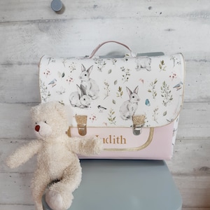 cartable/cartable maternelle/cartable enfant/cartable tissu/personnalisable/cadeau anniversaire/cartable fille immagine 8