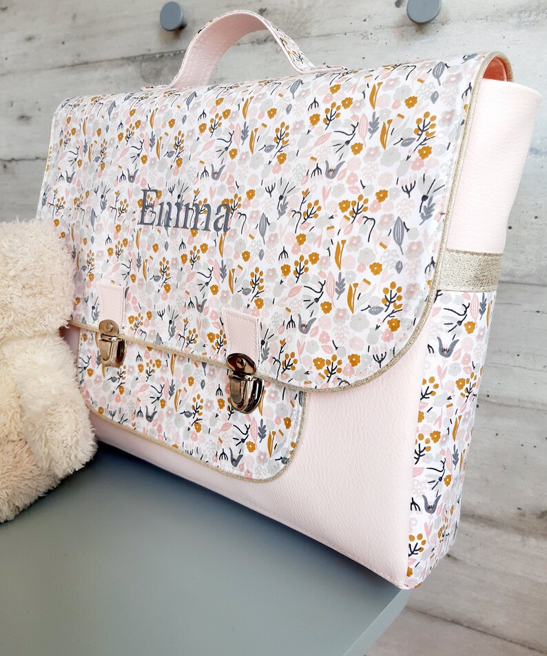 cartable/cartable maternelle/cartable enfant/cartable tissu/personnalisable/cadeau anniversaire/cartable fille/cartable garçon image 6