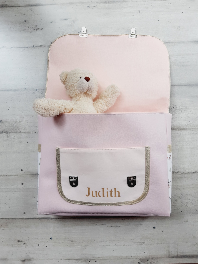 cartable/cartable maternelle/cartable enfant/cartable tissu/personnalisable/cadeau anniversaire/cartable fille immagine 7