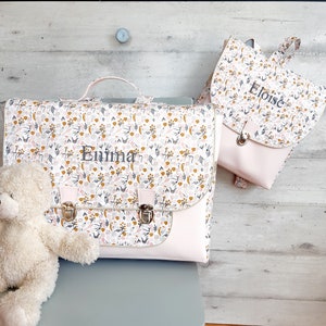 cartable/cartable maternelle/cartable enfant/cartable tissu/personnalisable/cadeau anniversaire/cartable fille/cartable garçon