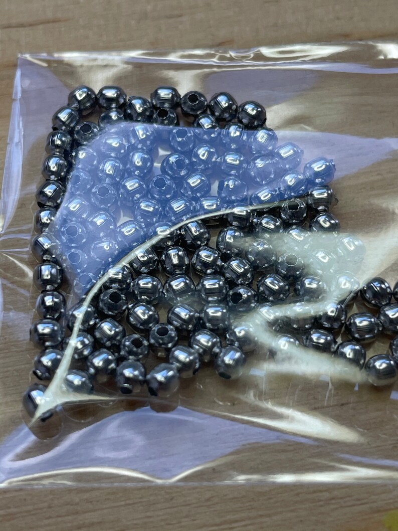 Lot of 100 Pearls Inoxidable Steel