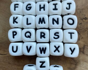 Beads Letters Stars Hearts Silicone