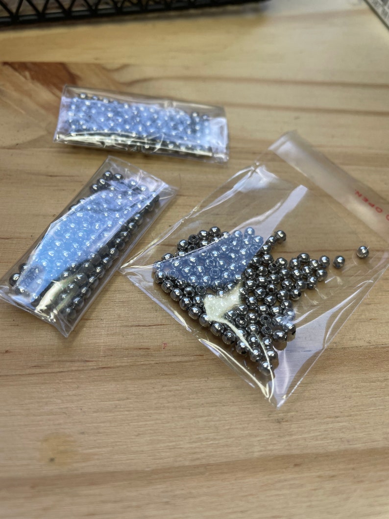 Lot of 100 Pearls Inoxidable Steel