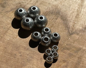 Set of 10 Stardust Stainless Steel Beads