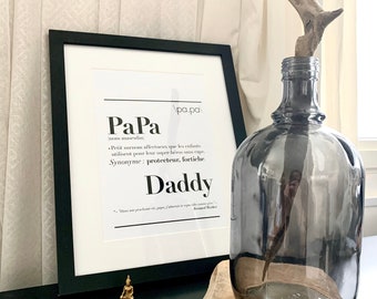 Affiche définition de "Papa"